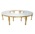 Titan Dining Table gold or white (rent)