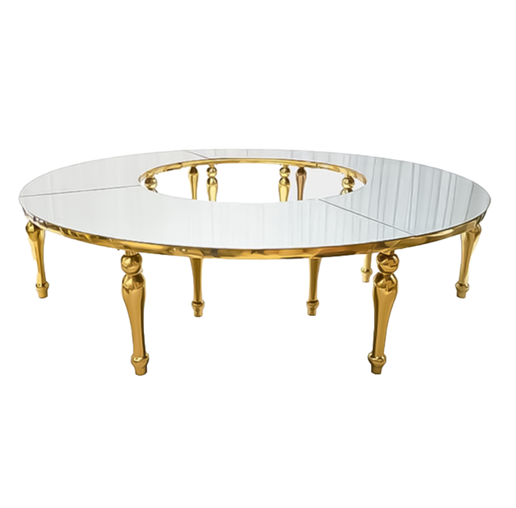 Titan Dining Table gold or white (rent)