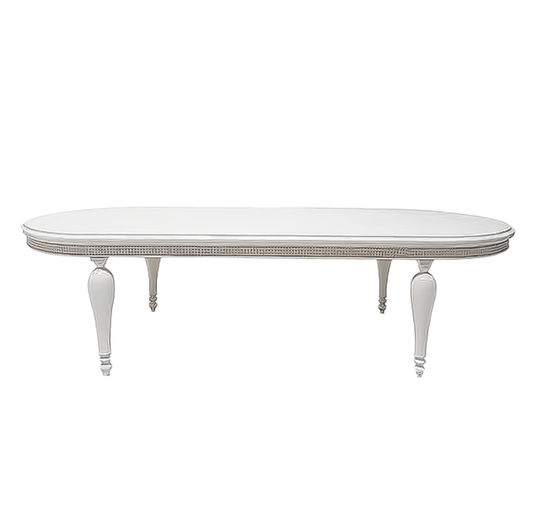 Evora White Dining Table (rent)