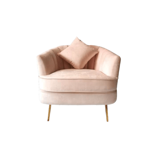 Blush Pink Jillian Armchair (rent)