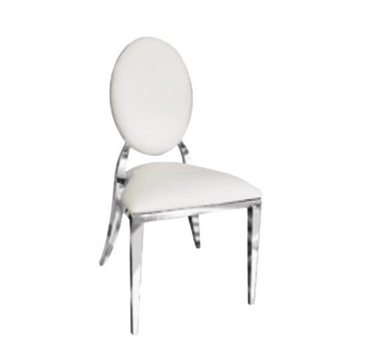 Chrome Dior Dining Chair (rent)