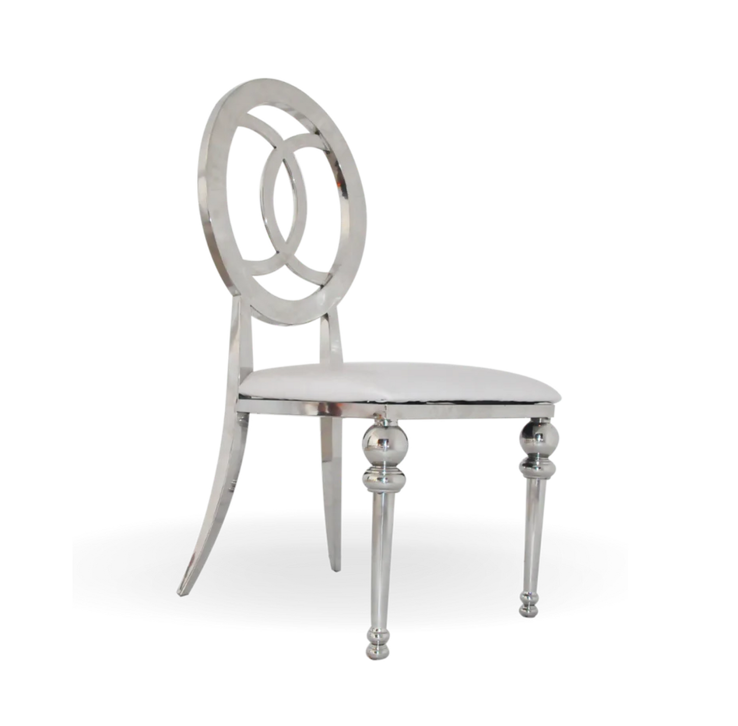 Silver Chanel  Chair (rent)