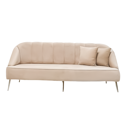 Verticle Bar Beige 3-Seater Sofa (rent)