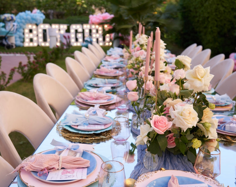 Table setup for adults 20 adults (rent)