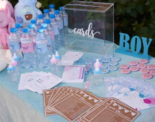 Decoration for a gender party (rent)