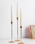 Gold candle holder V-0014 ( rent)