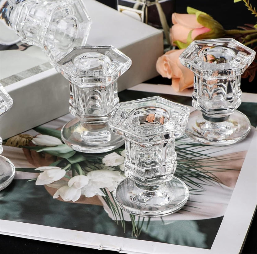 Glass candle holders CH-0006