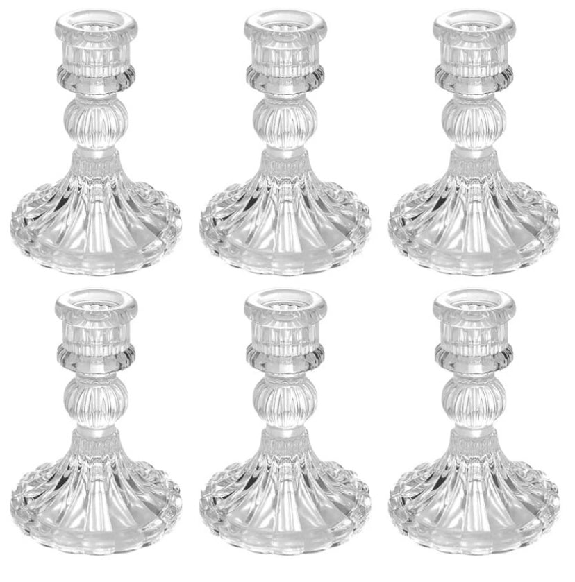 Glass candle holders CH-0056
