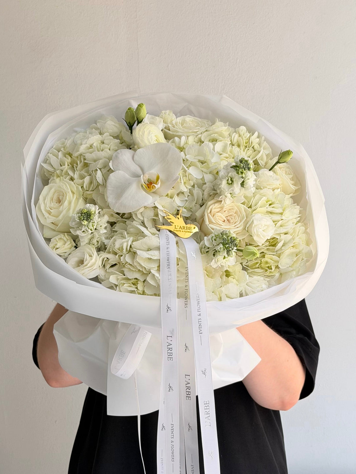 FLOWERS BOUQUET WITH ORCHID AND RANUNCULUS “LULLABY”