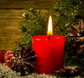 Red candles 8cm CH-0029