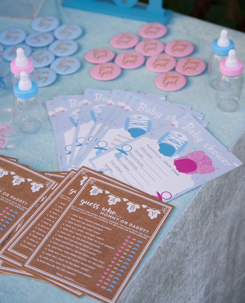 Decoration for a gender party (rent)