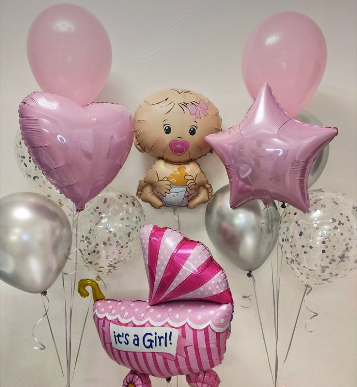 HELIUM BALLOON “BABY GIRL MIX SET”