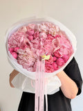 FLOWERS BOUQUET WITH HYDRANGEAS “CLARITY”