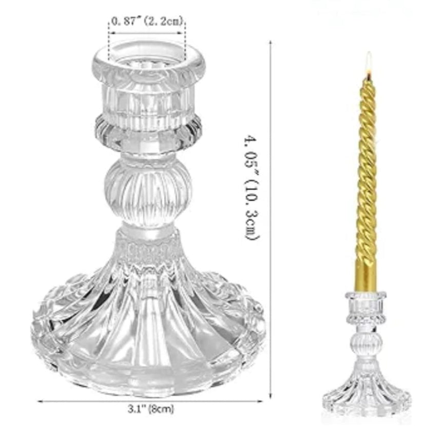 Glass candle holders CH-0056