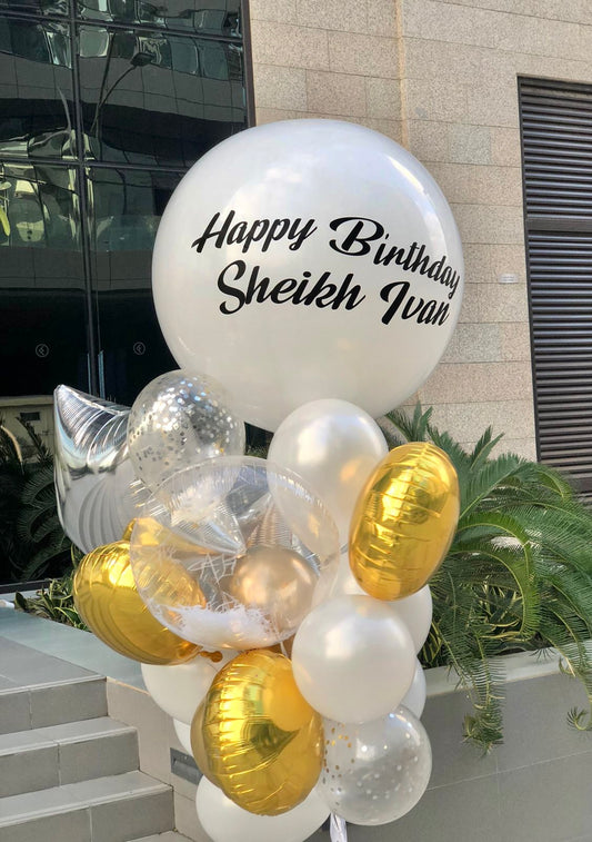 Balloons with the inscription