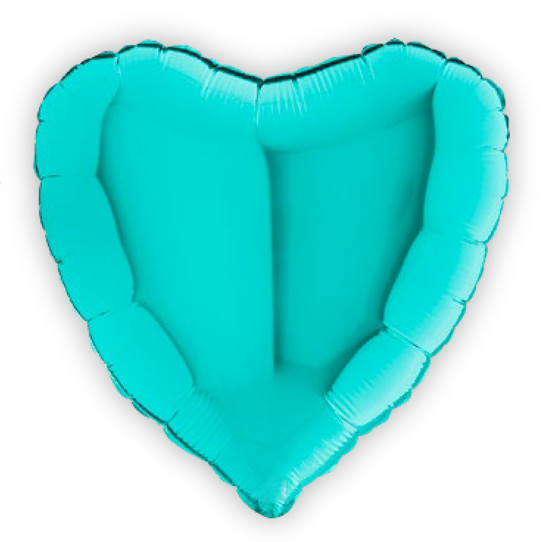 HELIUM BALLOON “TIFFANY HEART” 18" #004