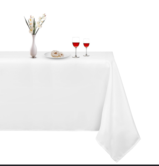 White tablecloth  - 2.72 by 4 meters 
TC-0035