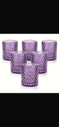 Purple set of candle holder (rent) CH-0072