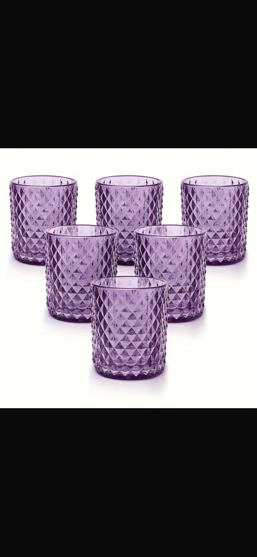 Purple set of candle holder (rent) CH-0072