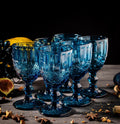 Blue wine glass rent