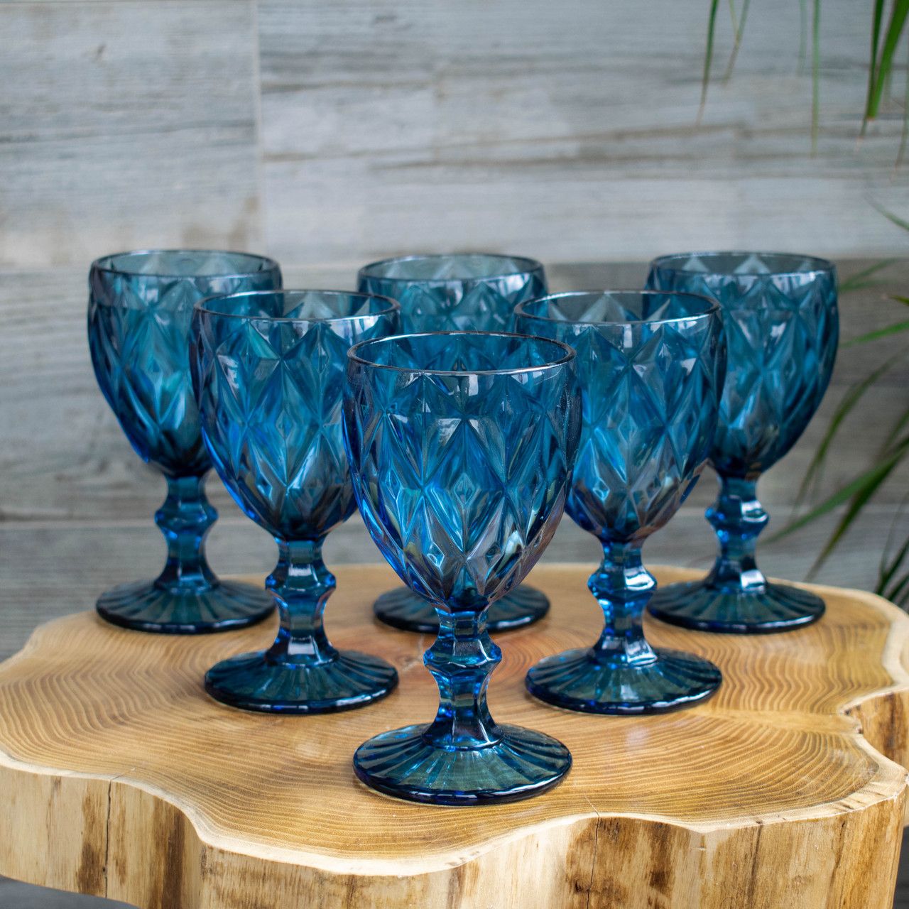 Dark blue glass rent WG-0001