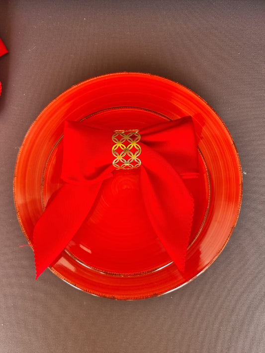 Red plate 25 cm rent PL-0021