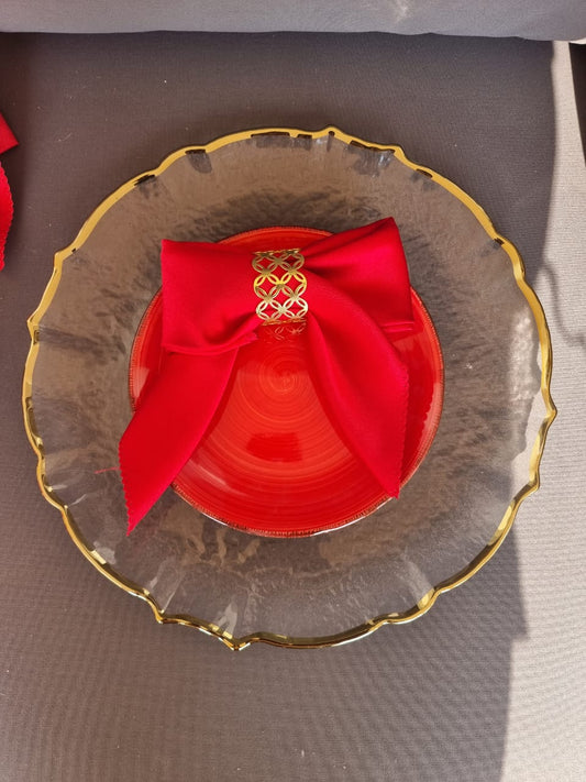 Red plate small 20 cm PL-0020