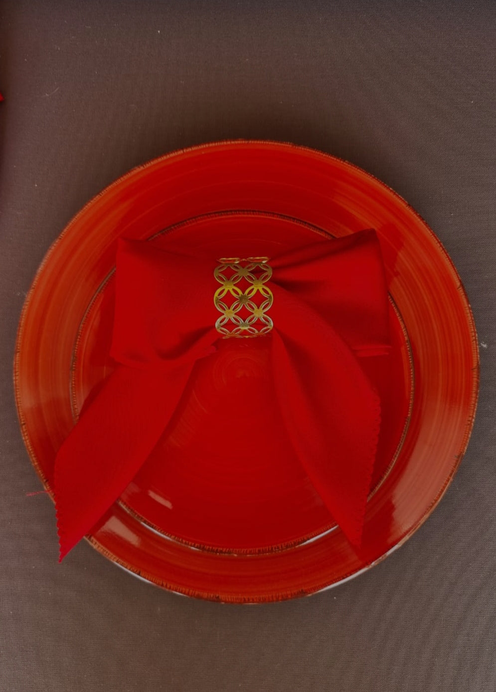 Red plate small 20 cm PL-0020