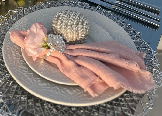 Pink napkin N-0015