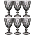 Black wine glass WG-0007 rent