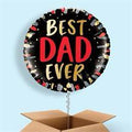 Helium balloon “best dad ever”qualatex