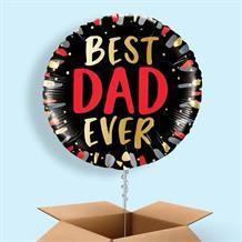 Helium balloon “best dad ever”qualatex