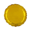 HELIUM BALLOON “GOLD ROUND FOIL” 18" ITALY #025