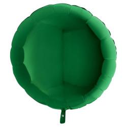 Green round balloon 18" italy