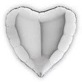 HELIUM BALLOON “SILVER HEART” 36"￼