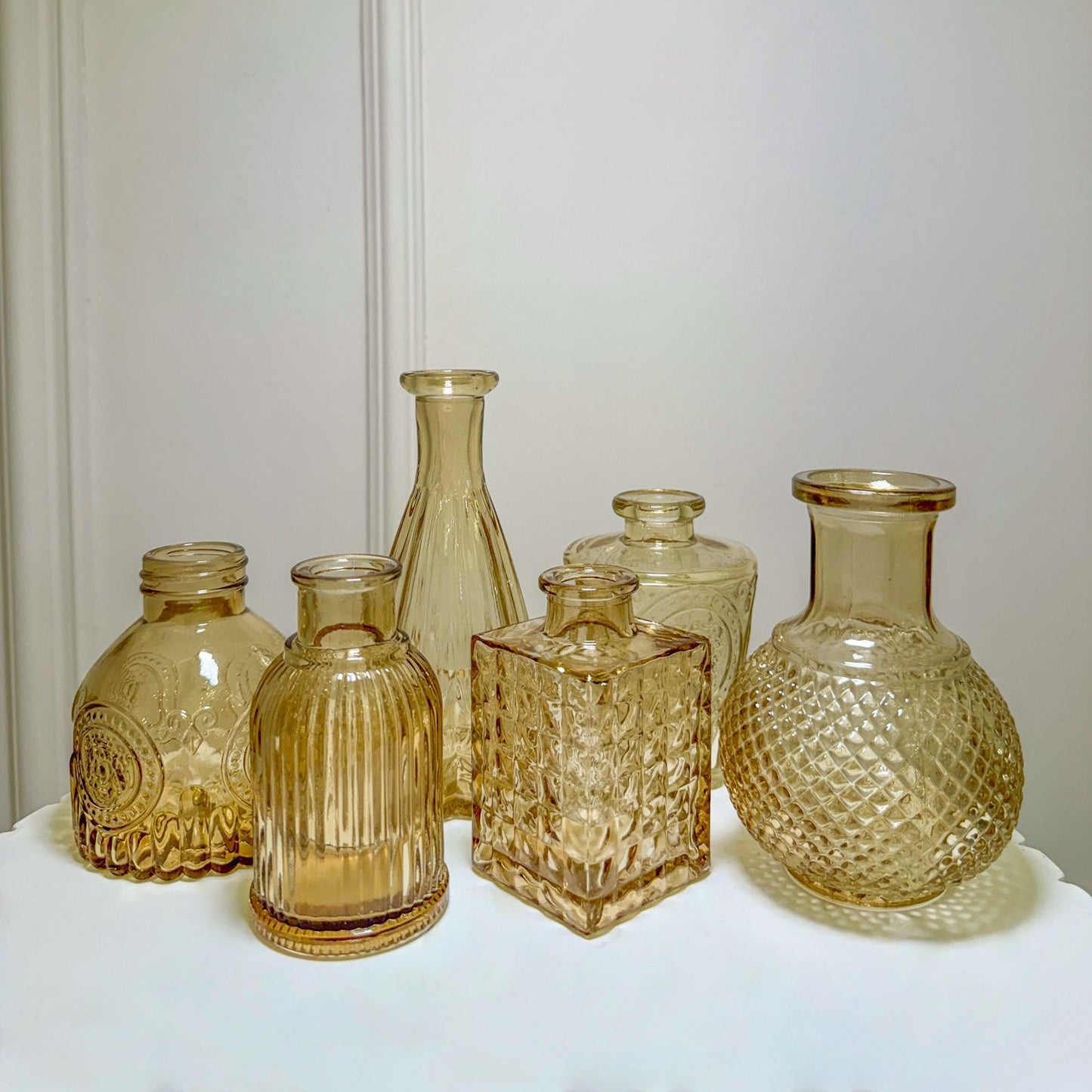 Vase Amber V-0055 Price for each Item (rent)