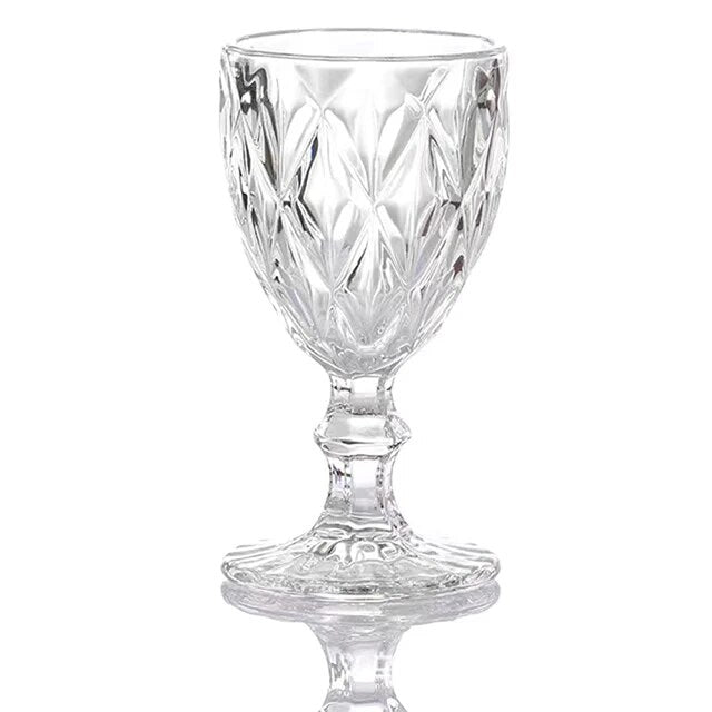 Transparent wine glass rent WG-0006