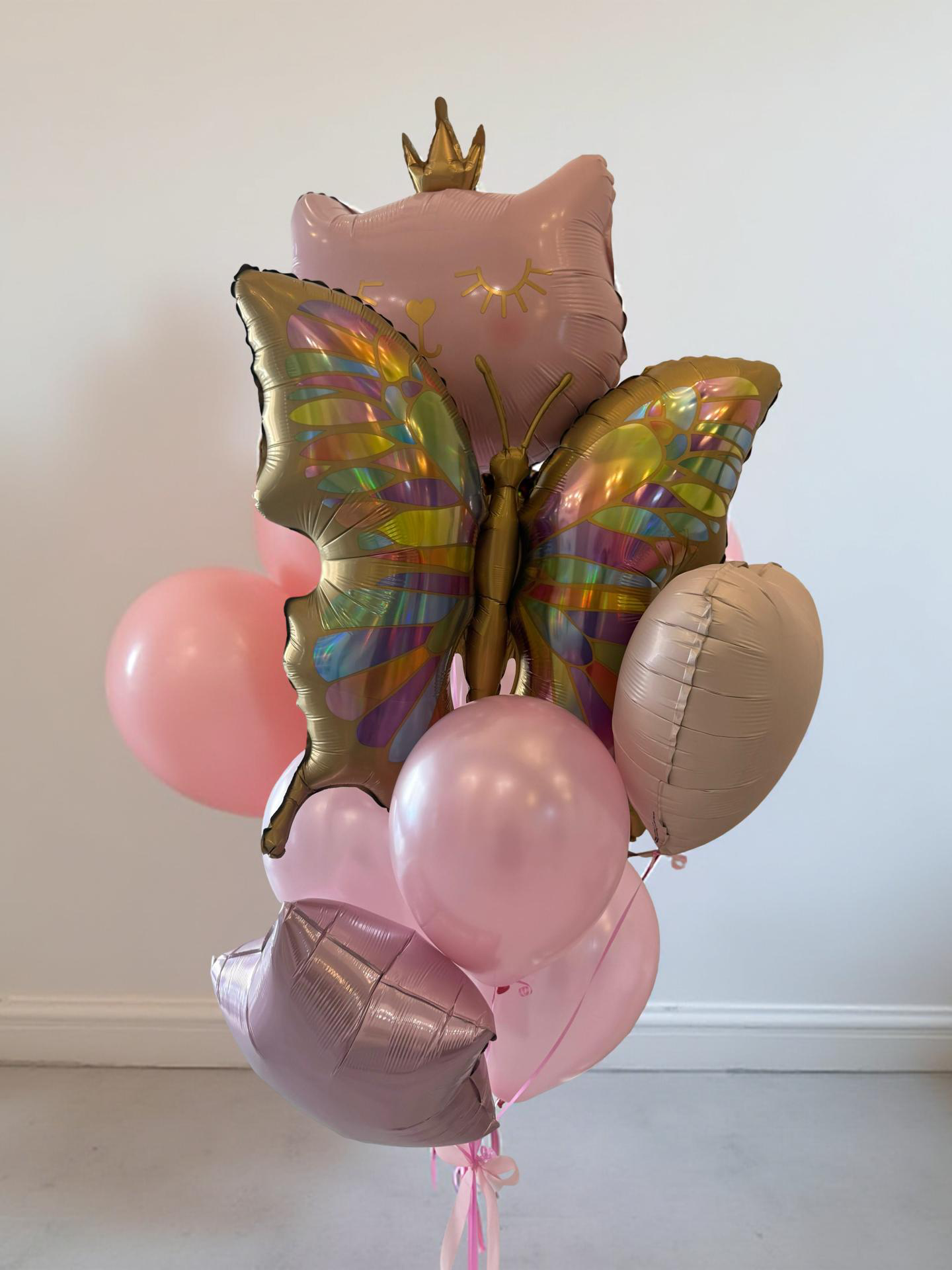 Гелиевые шары «бабочка и котенок» #0280