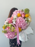 FLOWERS MIX WITH HYDRANGEAS “SOGNO”