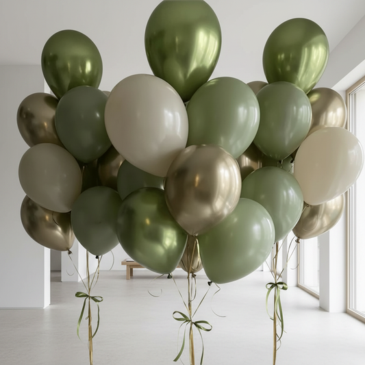 HELIUM BALLOON #0257 RETRO GREEN