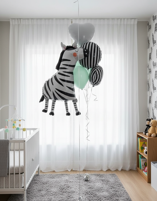 HELIUM BALLOON ZEBRA #0226