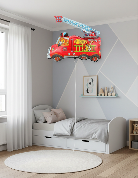HELIUM BALLOON - RED FIRE TRUCK (31”/79 CM)