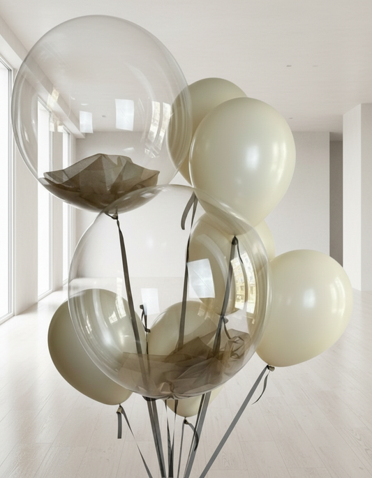 HELIUM BALLOONS #0266 BUBBLES AND BLUSH