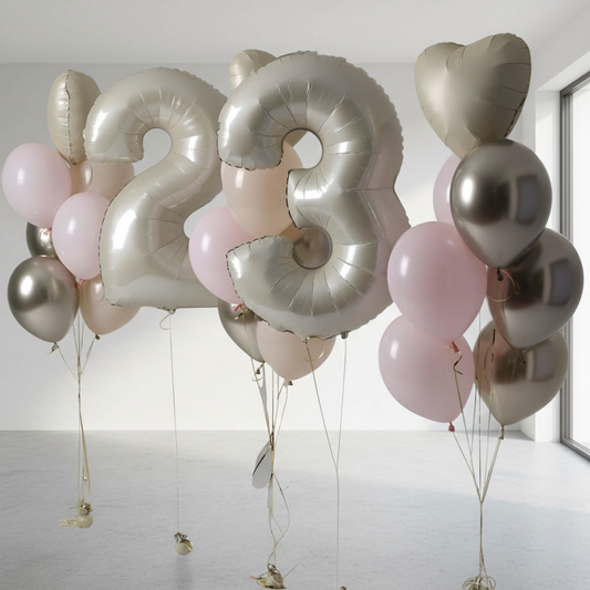 HELIUM BALLOONS “3 SETS WITH NUMBERS”