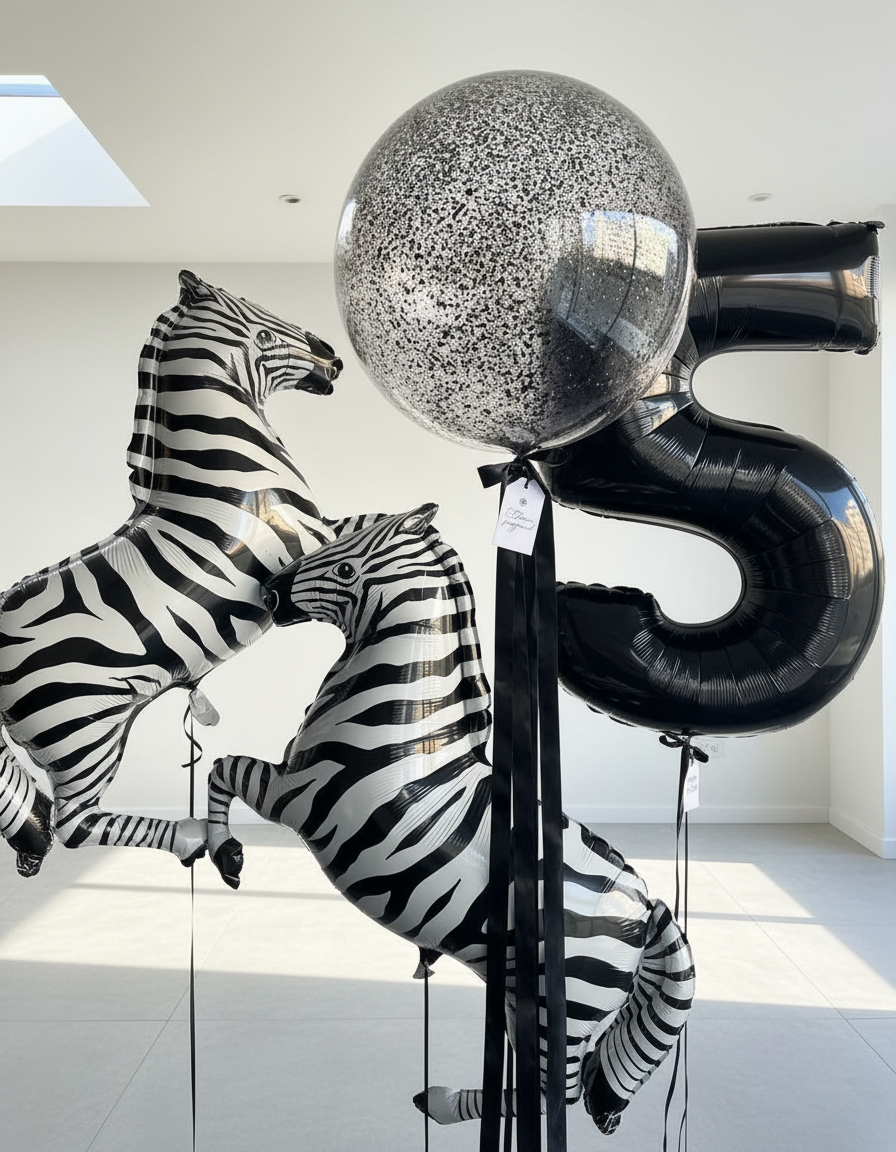 HELIUM BALLOON “ZEBRA” #0239