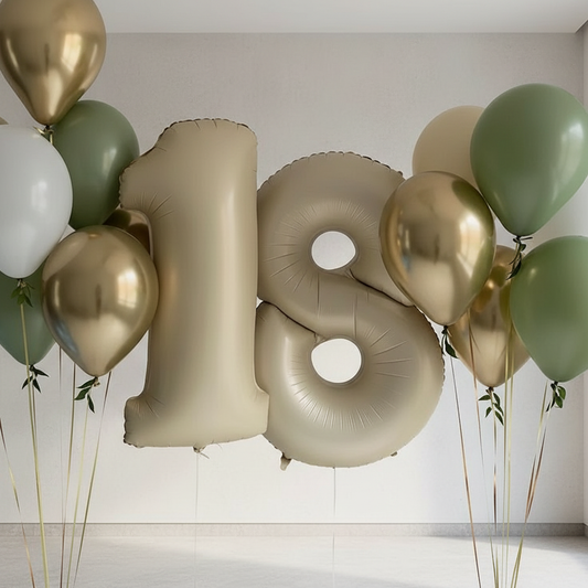 HELIUM BALLOONS “CHAMPAGNE COLOUR SET”