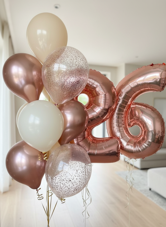 HELIUM BALLOONS “ROSE GOLD”