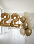 HELIUM BALLOONS “GOLD SET WITH NUMBERS”