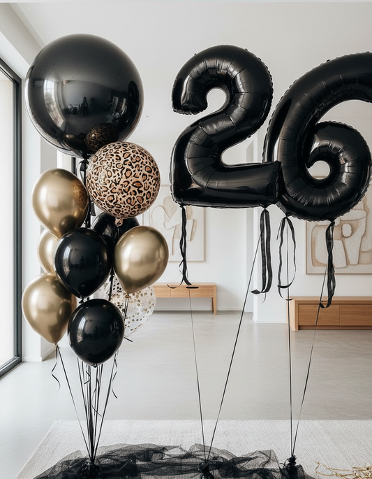 HELIUM BALLOONS BLACK