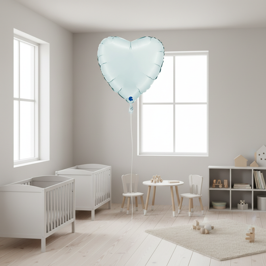 PASTEL BLUE SATIN BALLOON 18” #003